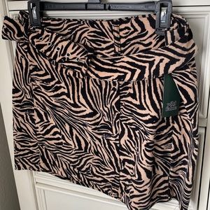 Animal print skirt